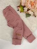 Hlače Jogger - vintage roza